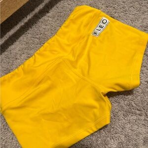 FLEO Yellow Athletic Shorts